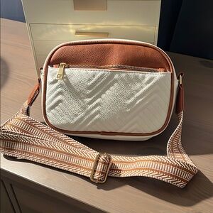 Small faux leather cross body bag